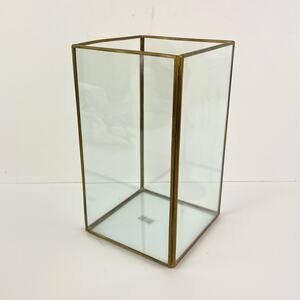 Koyal Glass Hurricane Candle Holder 8.25"